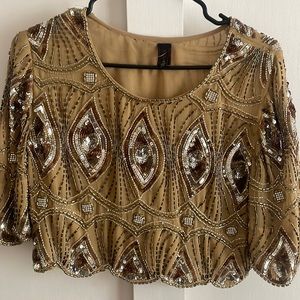 Beaded Raga crop blouse size M . New without tags